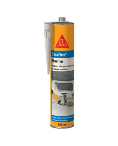 Mastic-colle spécial bateau SIKAFLEX MARINE polyuréthane 300 ml - noir SIKA