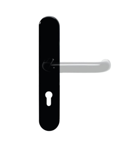 Plaques pour poignées de porte - polyamide - séries 111 - noir HEWI