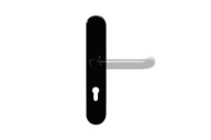 Plaques pour poignées de porte - polyamide - séries 111 - noir HEWI