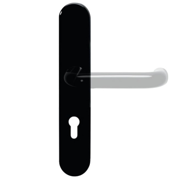 Plaques pour poignées de porte - polyamide - séries 111 - noir HEWI