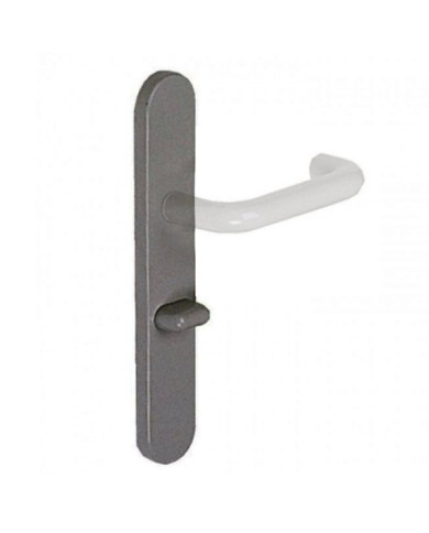 Plaques pour poignées de porte - nylon - ZL 92 - gris foncé NORMBAU