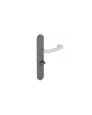 Plaques pour poignées de porte - nylon - ZL 92 - gris foncé NORMBAU