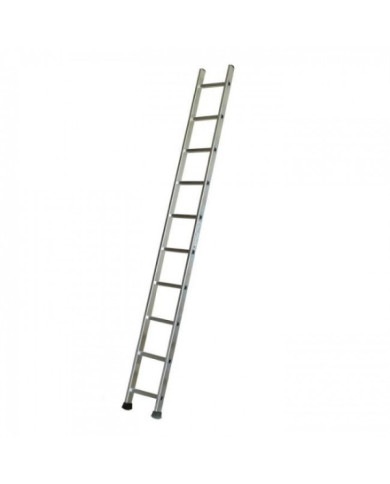 Echelle aluminium simple - 10 échelons - hauteur de travail 3,90 m ESCALUX