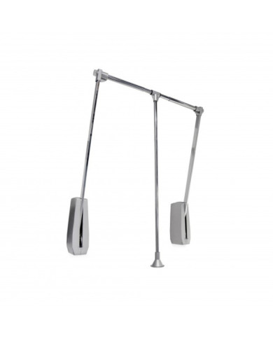 Penderie escamotable Hang mural - charge 12kg - chromé EMUCA