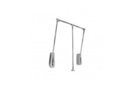 Penderie escamotable Hang mural - charge 12kg - chromé EMUCA