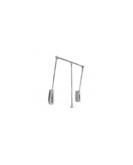 Penderie escamotable Hang mural - charge 12kg - chromé EMUCA