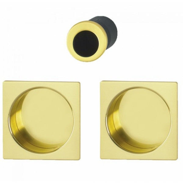 Poignée porte coulissante rosace carrée - set de tirage - 4921 HOPPE