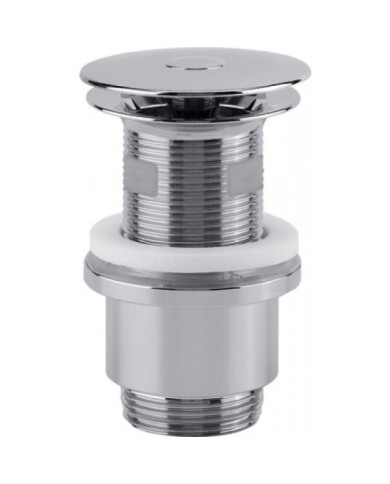 Bonde de lavabo Cut and Click en ABS chromé - réglable en hauteur VALENTIN