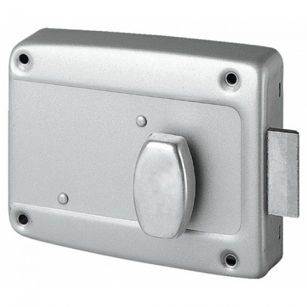 Serrure en applique pour porte de garage - à bouton - 6903 MÉTALUX