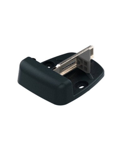 Sabot de portail automatique large en aluminium et composite noir TIRARD