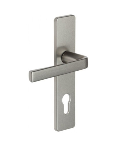 Poignées de porte sur plaques - entraxe 165 mm - anodinox - Kaza VACHETTE