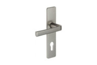 Poignées de porte sur plaques - entraxe 165 mm - anodinox - Kaza VACHETTE