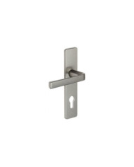 Poignées de porte sur plaques - entraxe 165 mm - anodinox - Kaza VACHETTE