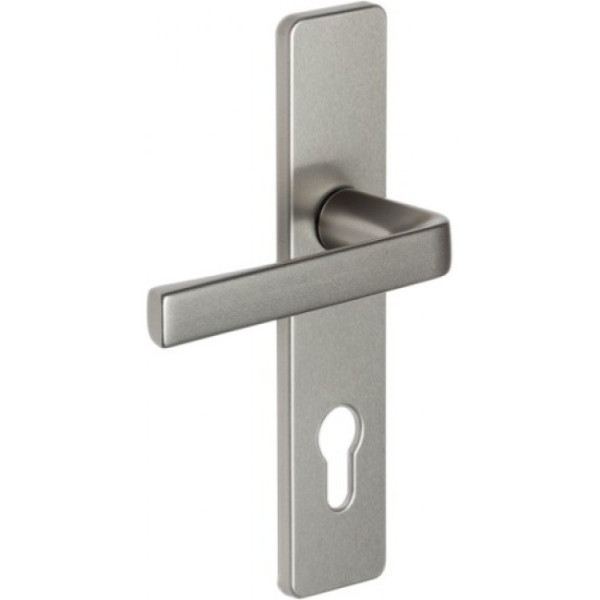 Poignées de porte sur plaques - entraxe 165 mm - anodinox - Kaza VACHETTE