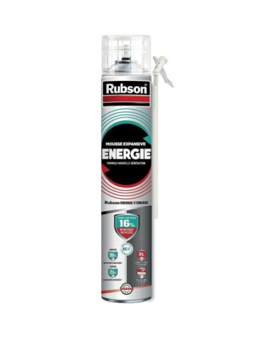 Mousse auto-expansive polymère manuelle Energie - aérosol 750 mL RUBSON