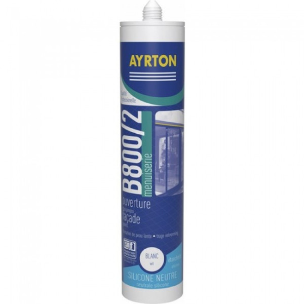 Mastic silicone - construction et miroiterie - B800/2 AYRTON