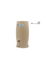 Récupérateur d'eau beige + kit collecteur - 500 litres - Recup'O EDA PLASTIQUES