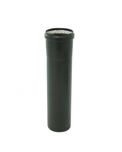 Conduit pellet émaillé noir - joint fibre de verre - longueur 0,33 m TEN