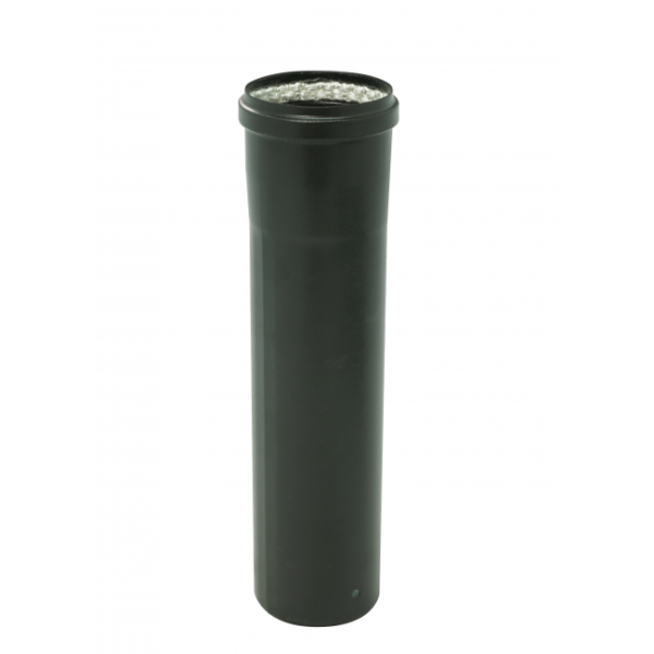 Conduit pellet émaillé noir - joint fibre de verre - longueur 0,33 m TEN
