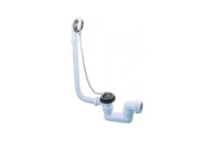 Vidage de baignoire à chaînette avec siphon orientable NICOLL