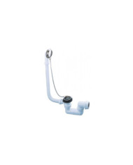 Vidage de baignoire à chaînette avec siphon orientable NICOLL