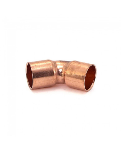 Coude cuivre 45° F/F à souder 41CU - différents diamètres BRICOZOR