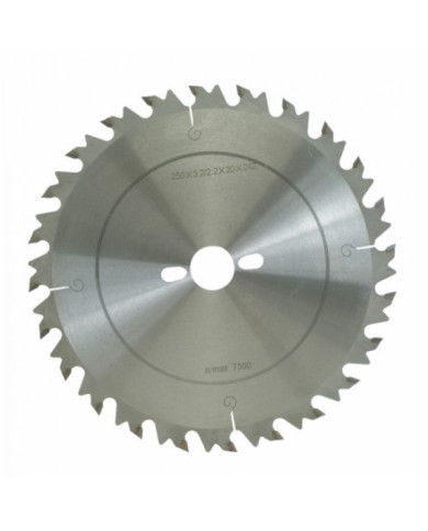 Lame scie circulaire carbure anti-recul- diam 250mm-24 dents-Al 30mm LEMAN