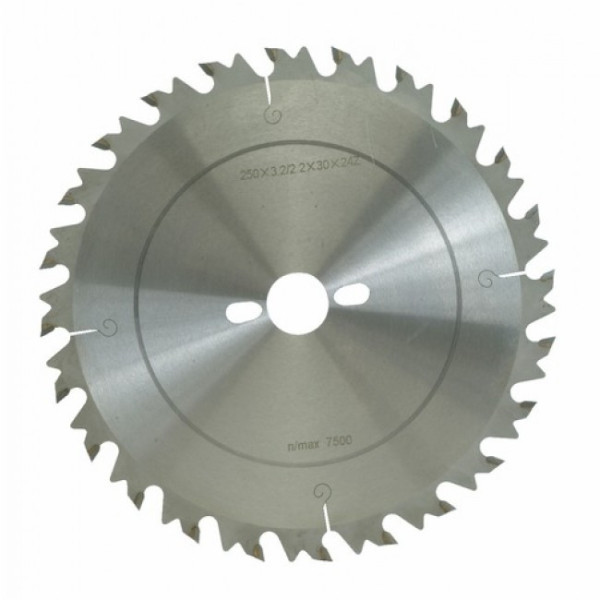 Lame scie circulaire carbure anti-recul- diam 250mm-24 dents-Al 30mm LEMAN