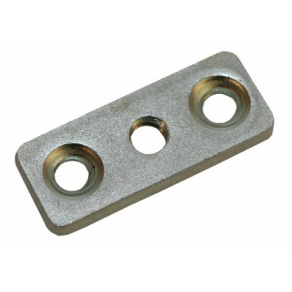 Écrous platine 3 trous pour vis de meuble-12 pièces LUDMANN