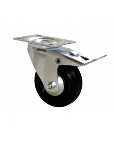 Roulette pivotante - blocage - platine - charges légères - Port Roll GUITEL
