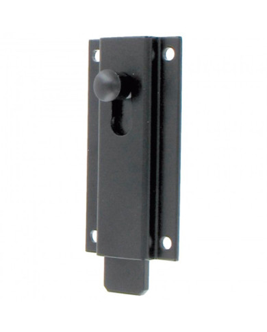 Targette plate en aluminium - portail et portillon BURGAUD