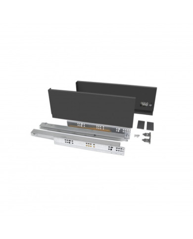 Tiroir en kit - côtés métal 131 mm - 40 kg - sortie totale - Vertex EMUCA