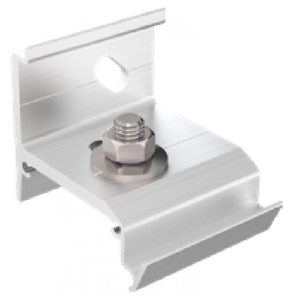 Equerres de fixation murales pour rails Win Slide 2 - aluminium brut MANTION