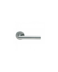 Poignées de porte sur rosaces rondes - inox 202 - LC VACHETTE