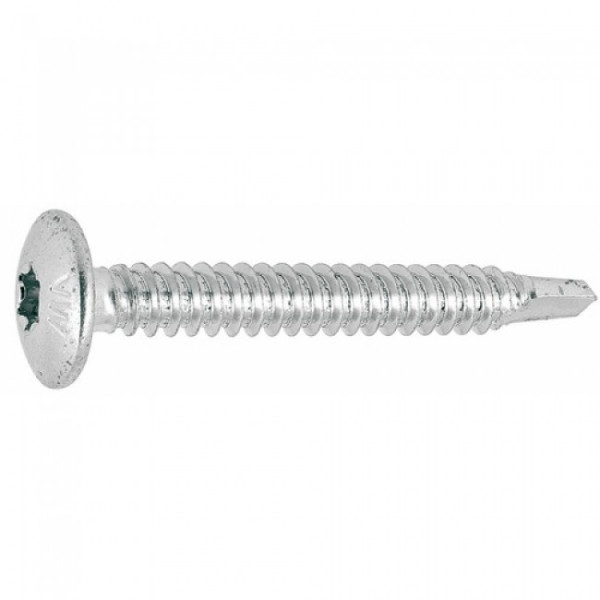 Vis de penture autoperceuses Torx - acier zingué blanc - filetage total VISWOOD
