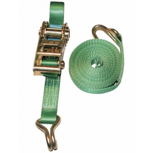Sangle à cliquet en polyester et 2 crochets LECUYER