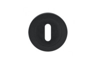 Rosace 3 pièces ronde en inox cosmos noir série EZ1332 bord droit KARCHER DESIGN