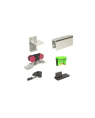 Kit complet SAF Evolution pour porte coulissante en bois - 10 à 120 kg MANTION
