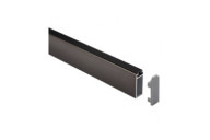 Tube de penderie rectangulaire 32,3 x 11,8 mm - avec joint anti-bruit SYNERCIA