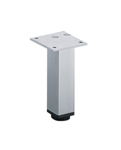 Pied de meuble carré en aluminium 30 x 30 HETTICH