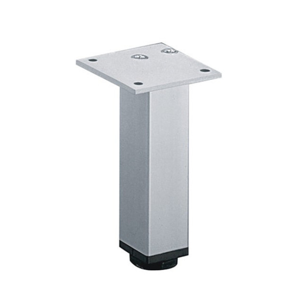 Pied de meuble carré en aluminium 30 x 30 HETTICH