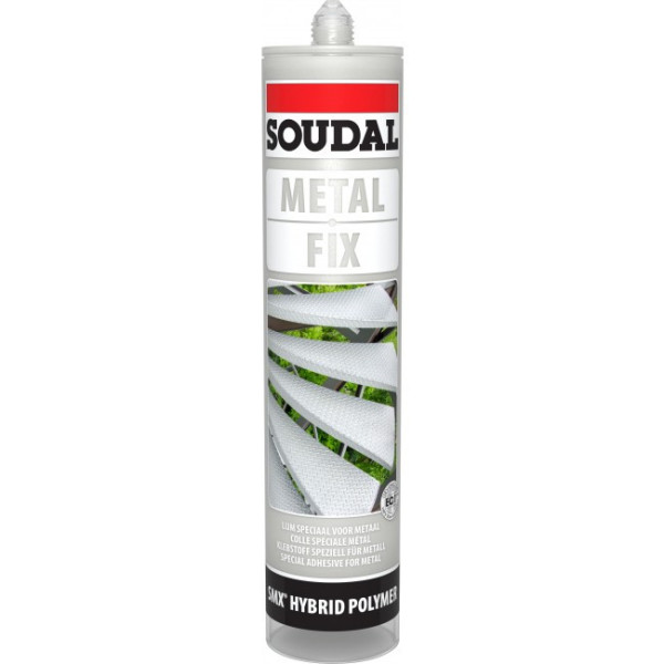 Mastic-colle polymère - pour matériaux lourds - METAL FIX SOUDAL