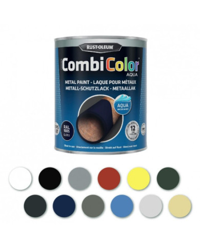 Peinture antirouille - 2 en 1 - sans solvant - CombiColor Aqua - 0,75L RUST-OLEUM