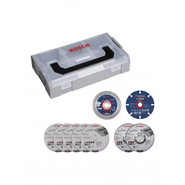 Mallette mini L-Boxx + 9 disques diamètre 76 mm pour meuleuse GWS 12V-76 BOSCH