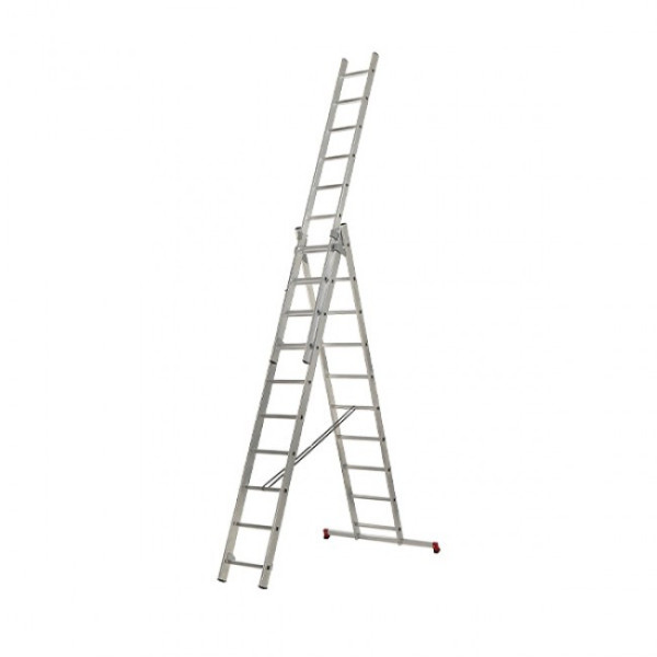 Echelle transformable 3 plans - 3x10 échelons - hauteur de travail 5,96m ESCALUX