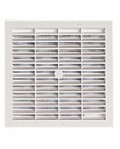 Grille de ventilation B114 à visser ou à coller, avec moustiquaire, 131x131, 100cm2 NICOLL