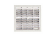 Grille de ventilation B114 à visser ou à coller, avec moustiquaire, 131x131, 100cm2 NICOLL