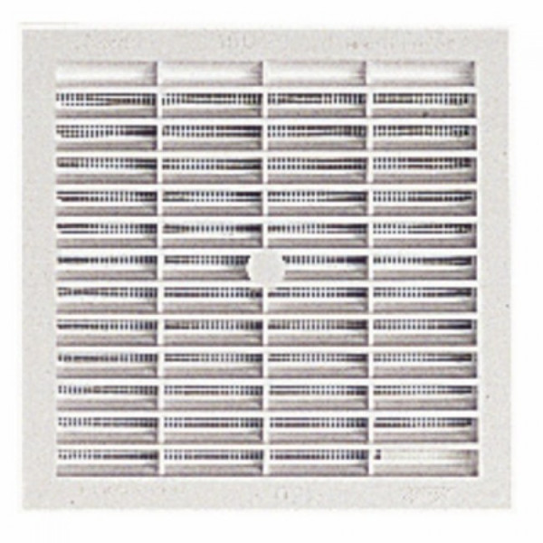 Grille de ventilation B114 à visser ou à coller, avec moustiquaire, 131x131, 100cm2 NICOLL