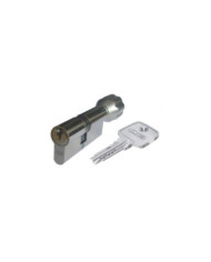 Cylindre à bouton EC-S - varié - débrayable - finition nickelé ABUS