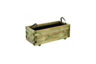 Bac à fleurs carré en bois Baroque - 90 x 40 x 33 cm CERLAND